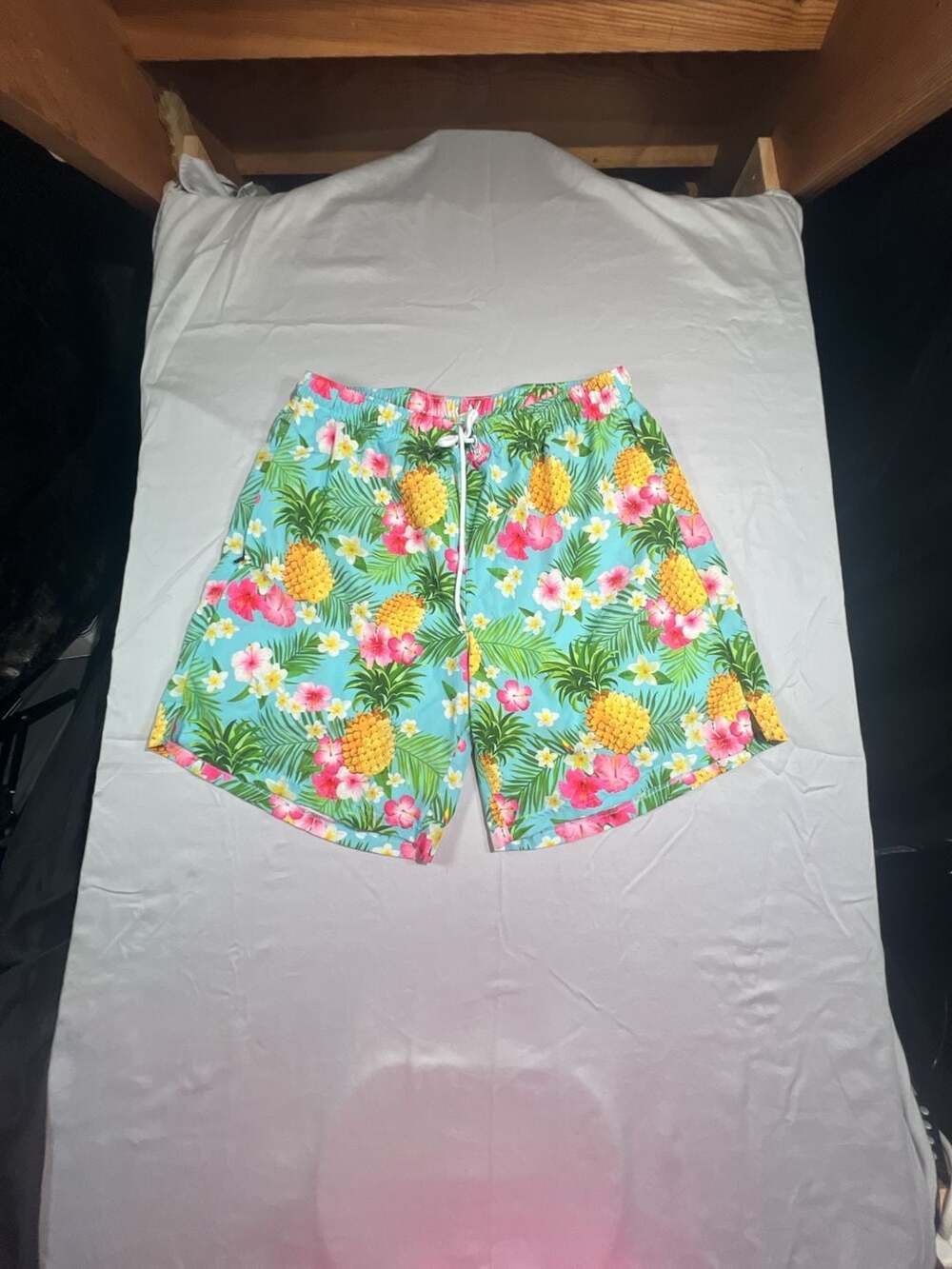 Pineapple Flower Men's Sportwear Swim Trunks Quick Dry Board Shorts